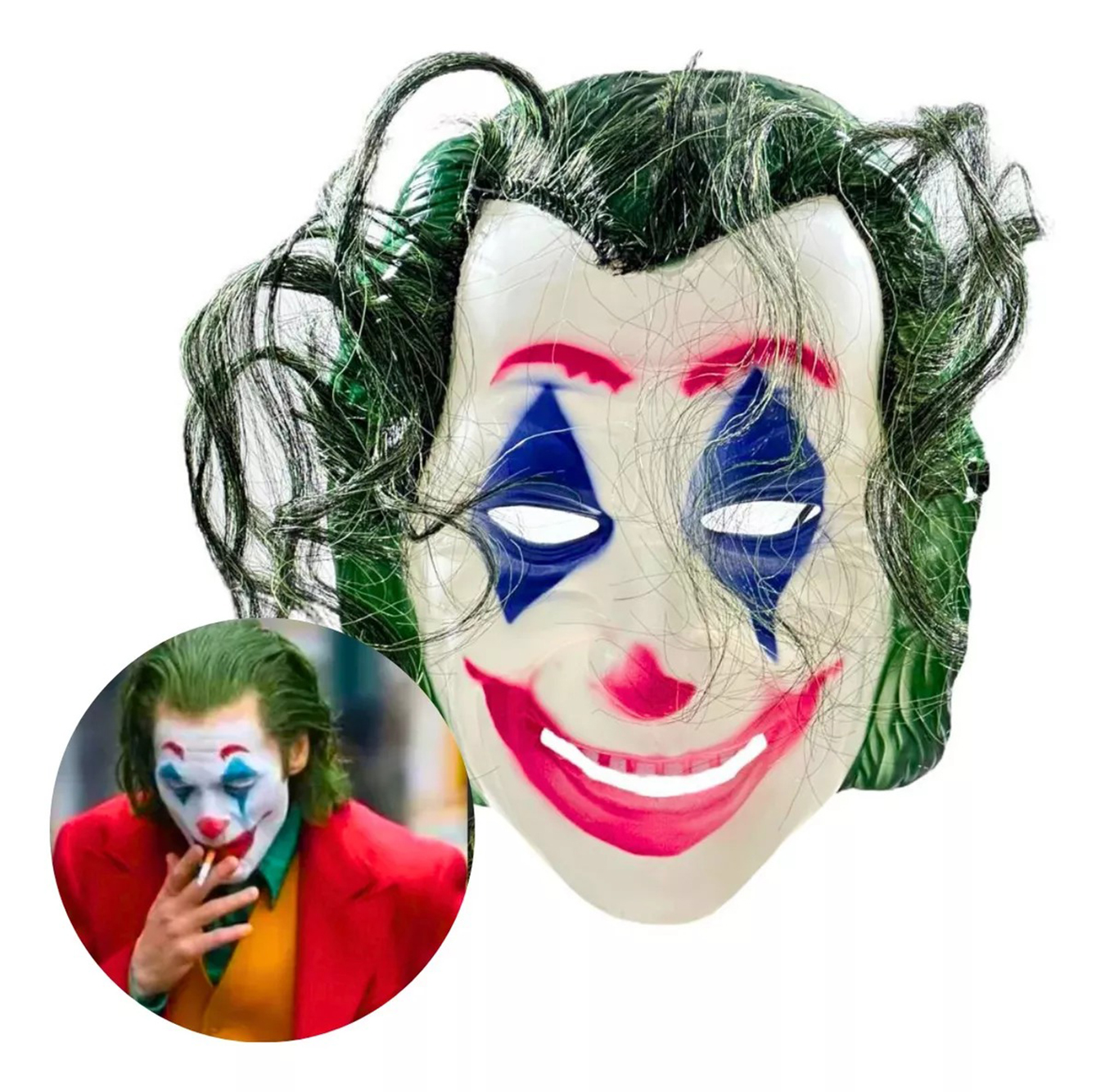 Joaquin Phoenix Joker Maskesi Yeşil Saçlı (4812) Joaquin Phoenix Joker Maskesi Yeşil Saçlı (4812)