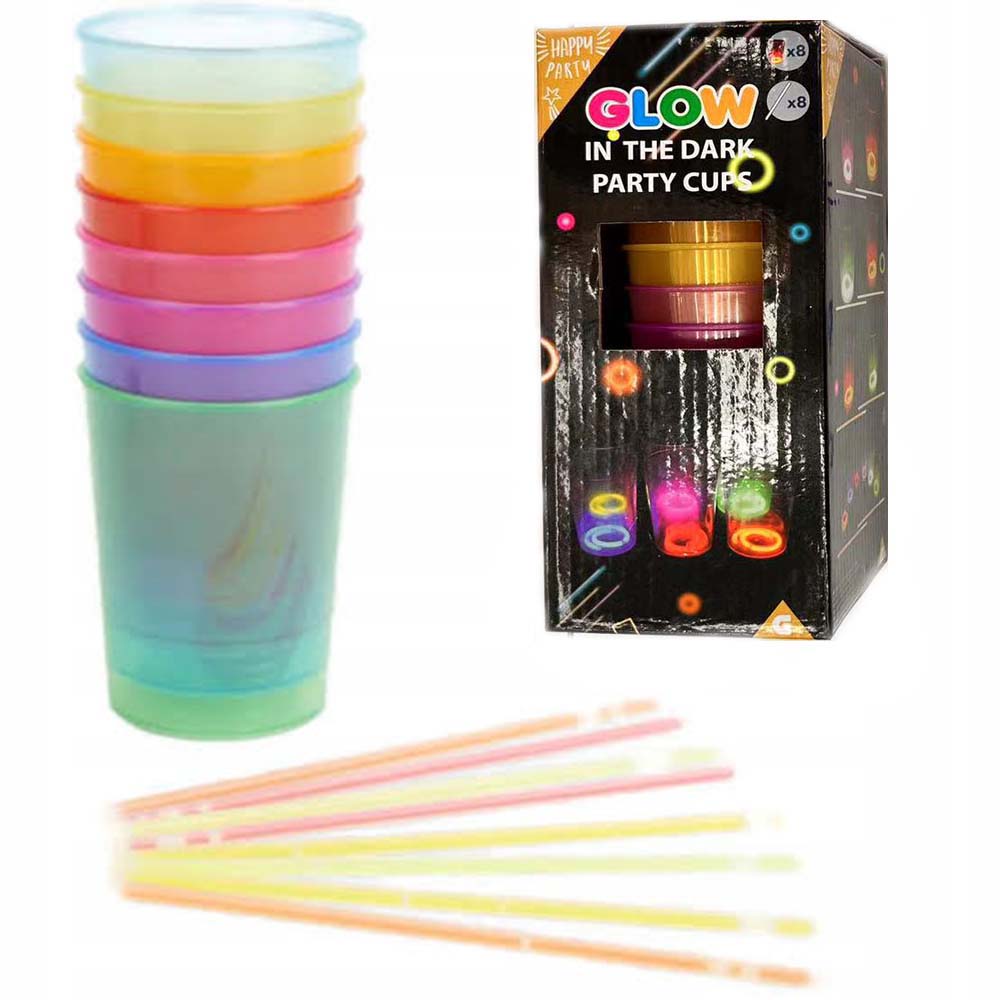 Karanlıkta Yanan Gece Işığı Mega Glow Bardaklar 8 Adet 8.5 x 10.5 cm (4812) Karanlıkta Yanan Gece Işığı Mega Glow Bardaklar 8 Adet 8.5 x 10.5 cm (4812)