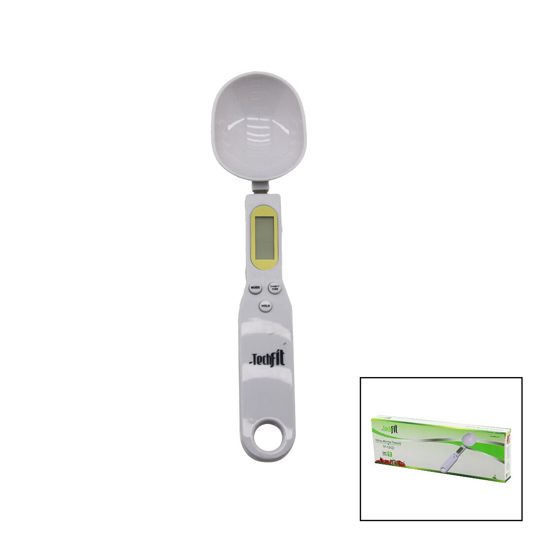 KAŞIKLI  DİJİTAL HASSAS MUTFAK TERAZİSİ 300GR / 0.1GR LCD EKRAN DARA FONKSİYONU PİLLİ=1-CR2032 TF-1252 (4812)