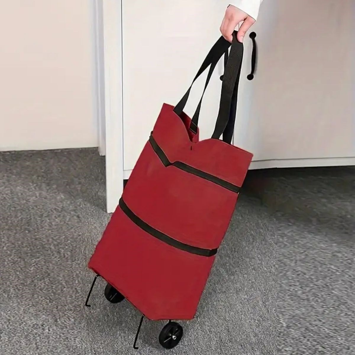 Katlanabilir Tekerlekli Market Çantası,Çok Amaçlı Pazar Arabası,Portatif Alışveriş Bez Torbası (4812) Katlanabilir Tekerlekli Market Çantası,Çok Amaçlı Pazar Arabası,Portatif Alışveriş Bez Torbası (4812)