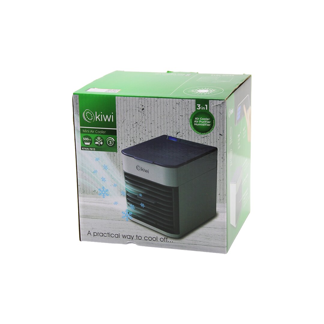 KİWİ KFAN-7613 3İN1=SOĞUK BUHARLI NEMLENDİRME - USB FAN - GECE LAMBAMASA ÜSTÜVANTİLATÖR 500ML3KDM HIZ (4812)