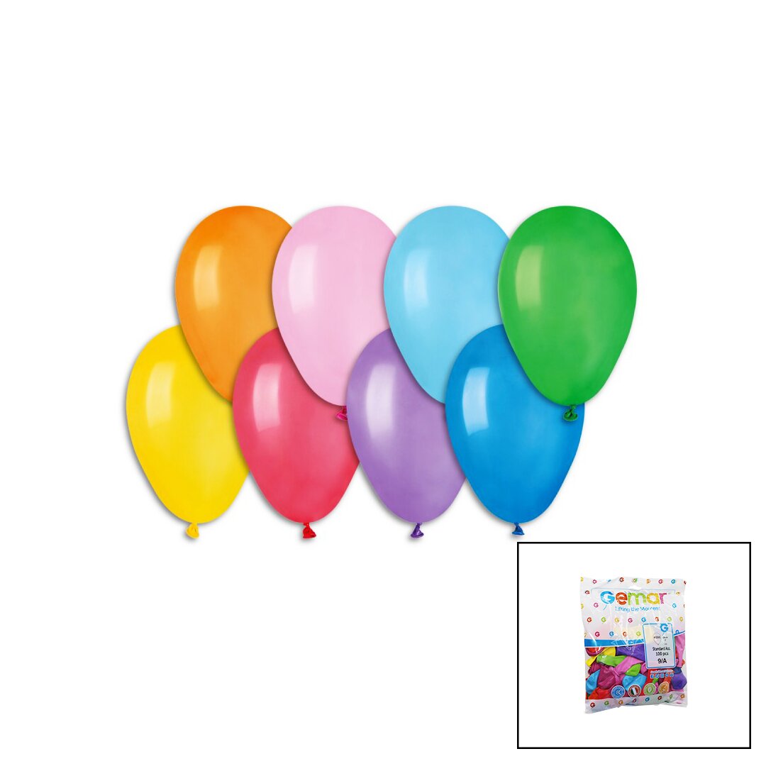 KLASİK RENKLİ BALON 7 İNÇ - 19CM - 100PCS (4812)
