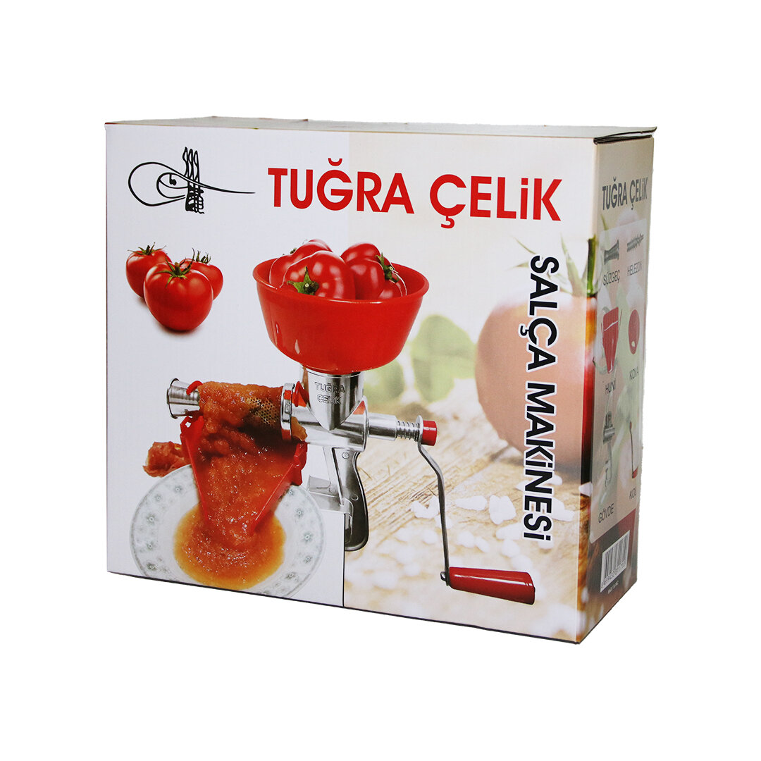 KOLLU   ALÜMİNYUM  SALÇA MAKİNESİ  SÜZGEÇLİ - PLASTİK HAZNELİ (4812)