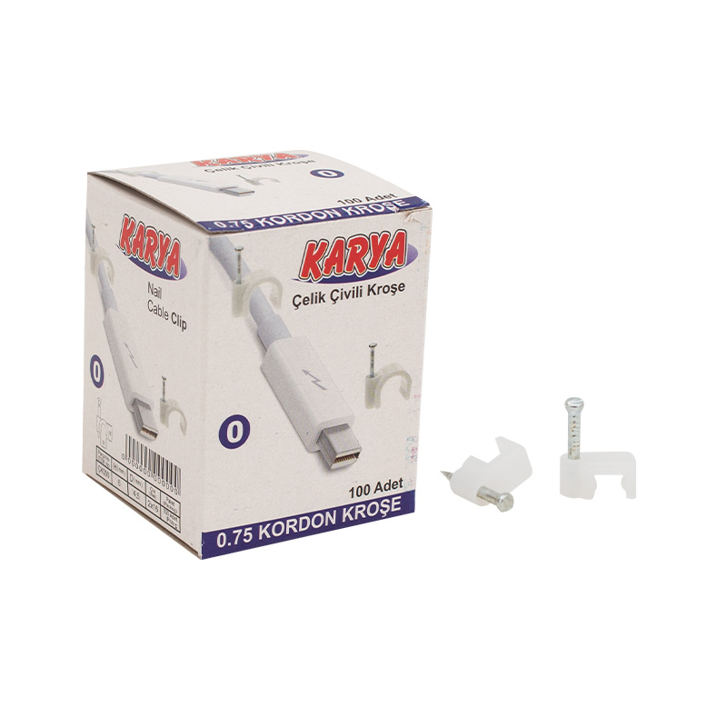 KROŞE 0 NUMARA 4 MM (0.75 YASSI KABLOLAR İÇİN) 100LÜ PAKET KARYA (4812)