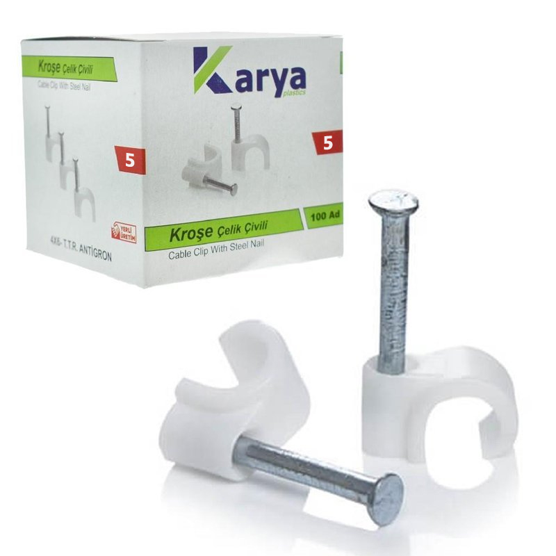 KROŞE 5 NUMARA 10 MM (2*4 - 4*4 ANTİGRON KABLOLAR İÇİN) 100LÜ PAKET KARYA (4812)