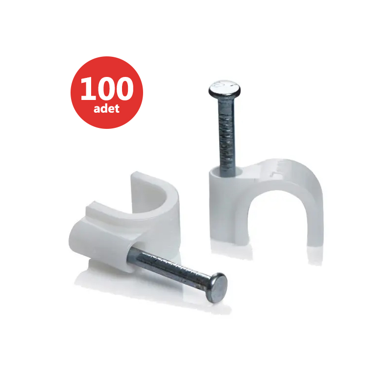 KROŞE 7 NUMARA ÇELİK ÇİVİLİ 16 MM (4*10 ANTİGRON KABLOLAR İÇİN) 100LÜ POŞET KARYA (4812)