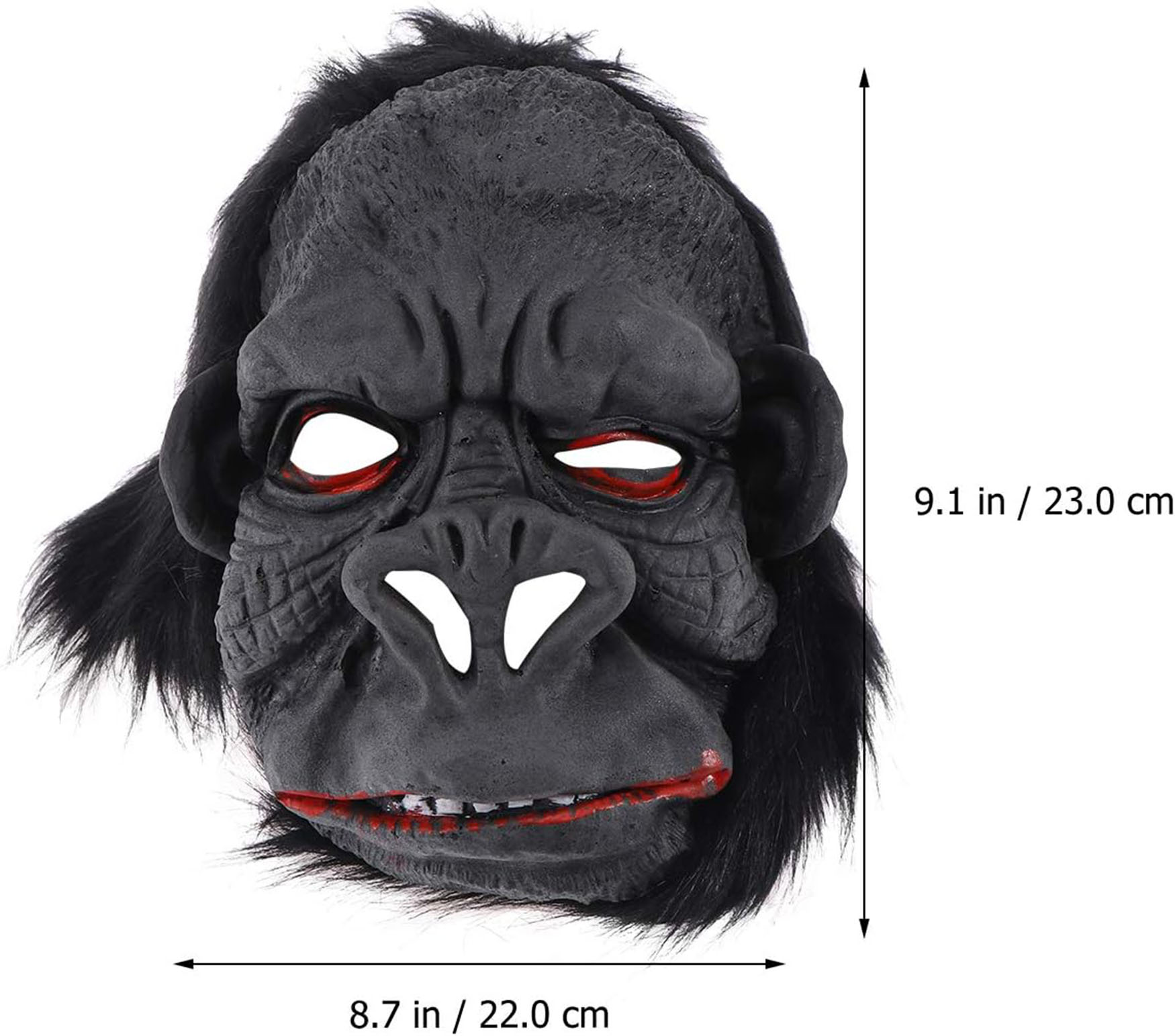 Lateks Goril Maskesi Maymun Maskesi Et Maskesi Orangutan Siyah Saçlı 1 No (4812) Lateks Goril Maskesi Maymun Maskesi Et Maskesi Orangutan Siyah Saçlı 1 No (4812)