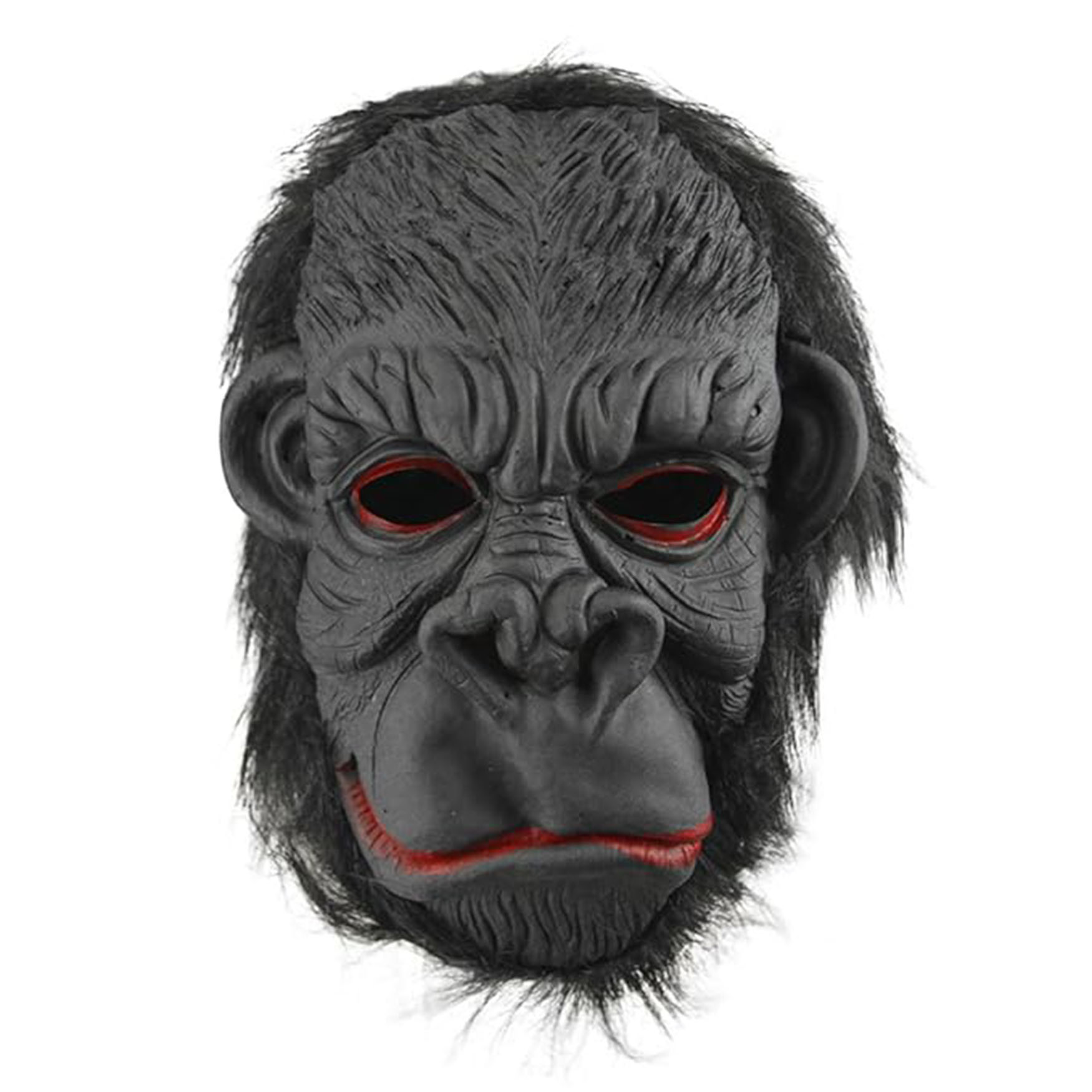 Lateks Goril Maskesi Maymun Maskesi Et Maskesi Orangutan Siyah Saçlı 3 No (4812)