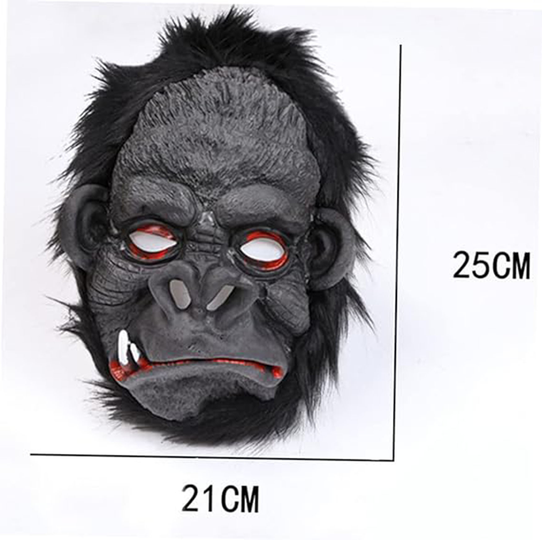 Lateks Goril Maskesi Maymun Maskesi Et Maskesi Orangutan Siyah Saçlı 4 No (4812) Lateks Goril Maskesi Maymun Maskesi Et Maskesi Orangutan Siyah Saçlı 4 No (4812)