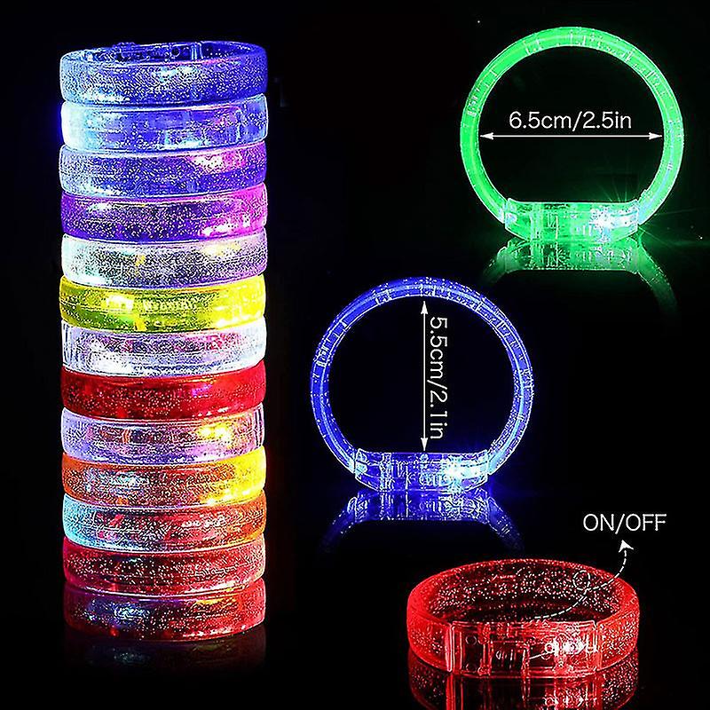 Led Işıklı Pilli Işıklı Rengarenk Kalın Bileklik Işıklı Bilezik Karışık Renk 1 Adet (4812) Led Işıklı Pilli Işıklı Rengarenk Kalın Bileklik Işıklı Bilezik Karışık Renk 1 Adet (4812)