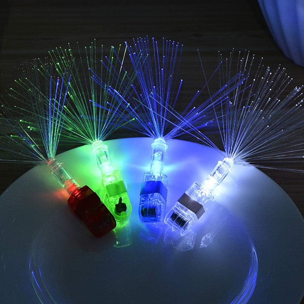 Led Işıklı Renkli Püsküllü Parmak Işığı 4 Renk 4 Adet (4812)