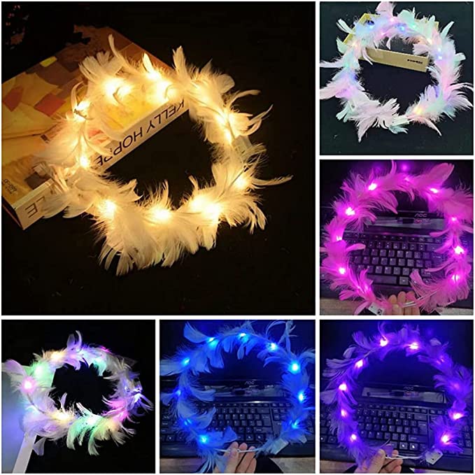 Led Işıklı Rengarenk Yanan 3 Fonksiyonlu Otrişli Parti Tacı Beyaz Renk 12x12 cm (4812) Led Işıklı Rengarenk Yanan 3 Fonksiyonlu Otrişli Parti Tacı Beyaz Renk 12x12 cm (4812)