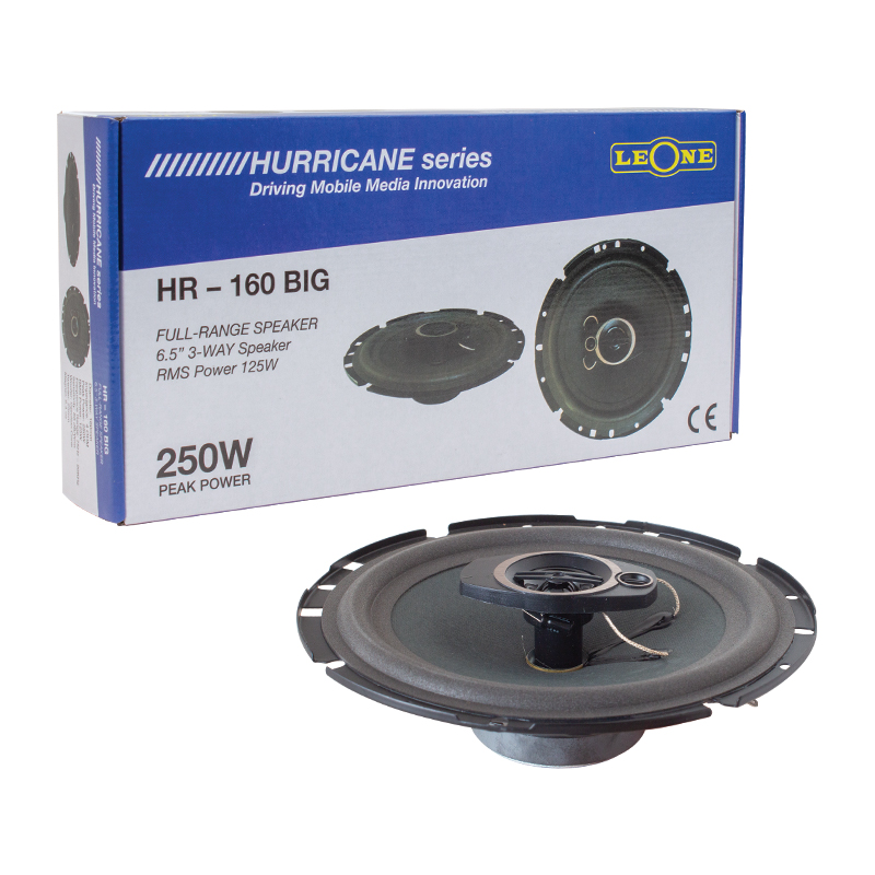 LEONE HR-160 BIG 250 WATT MAX 125 WATT RMS 3 YOLLU 2Lİ TAKIM KUTULU 16 CM (OTO HOP) (4812)