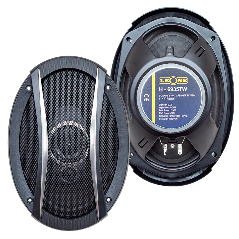 LEONE HR-6935TW 1250 WATT 6 X 9 OVAL HOPARLÖR KAPAKLI ÇİFTLİ TAKIM FİYAT (4812)