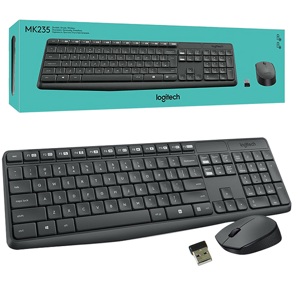 LOGITECH MK235 KABLOSUZ KLAVYE MOUSE SET (4812)