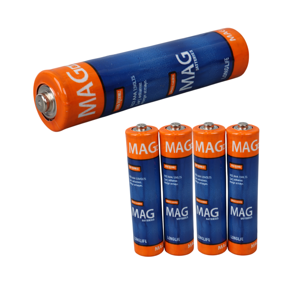MAG BATTERIES MG-26172 KARBON ÇİNKO AAA 60LI İNCE KALEM KUMANDA PİLİ (R03 UM-4) (4812)