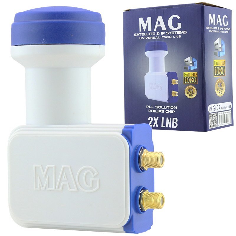 MAG ÇİFTLİ TWİN LNB ALTIN UÇLU PHILIPS CHİP 0.1DB (4812) MAG ÇİFTLİ TWİN LNB ALTIN UÇLU PHILIPS CHİP 0.1DB (4812)