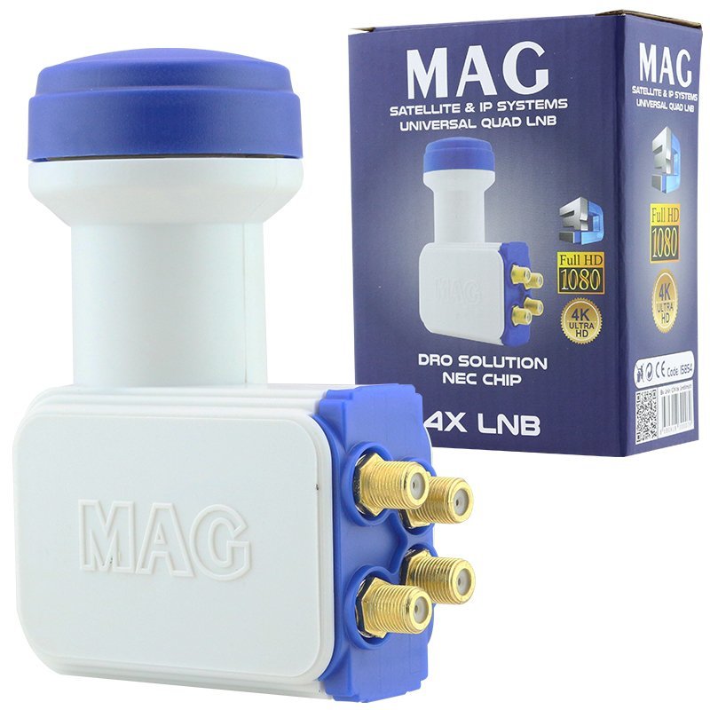 MAG DÖRTLÜ QUAD LNB ALTIN UÇLU NEC CHİP 0.1DB (4812) MAG DÖRTLÜ QUAD LNB ALTIN UÇLU NEC CHİP 0.1DB (4812)