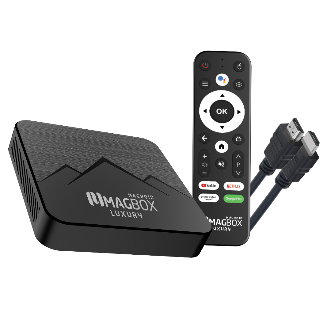 MAGBOX MAGROID LUXURY 32 GB HDD 2 GB RAM BLUETOOTH 5G SES KOMUT KUMANDALI ANDROID TV BOX (4812)