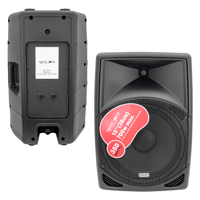MAGICVOICE MV-3415 38 CM 700 W 15 PLASTİK KABİN PASİF HOPARLÖR (KÖPÜKSÜZ GÖNDERİLMESİN) (4812)