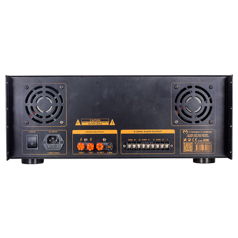 MAGICVOICE MV-1216 KÜP MİXER ANFİ USB BT UK RMS300W MAX 2400W 6 ZON +99DSP+4-16-70-100V TRAFOLU (4812) MAGICVOICE MV-1216 KÜP MİXER ANFİ USB BT UK RMS300W MAX 2400W 6 ZON +99DSP+4-16-70-100V TRAFOLU (4812)