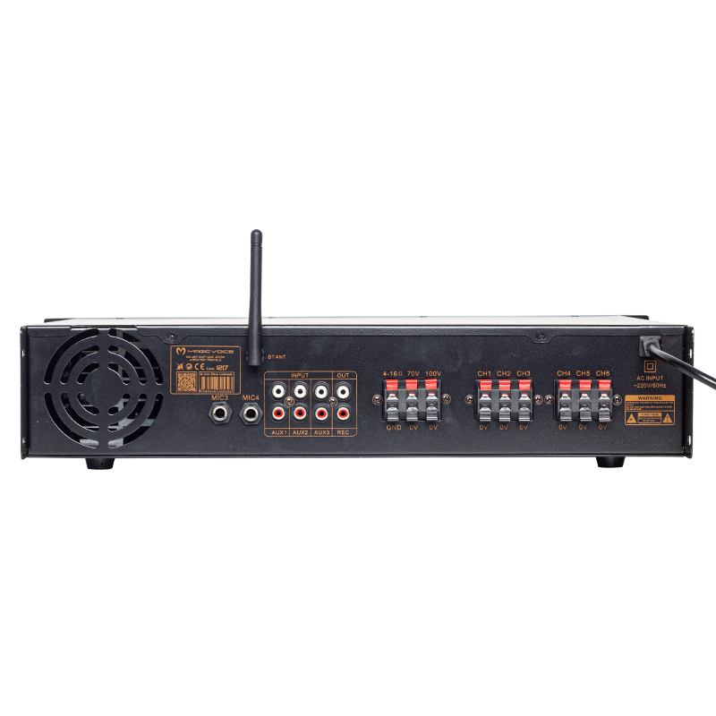 MAGICVOICE MV-1217 USB BT-UK 6 ZON ANFİ RMS 50W*1CH +4-16-70-100V TRAFOLU (4812) MAGICVOICE MV-1217 USB BT-UK 6 ZON ANFİ RMS 50W*1CH +4-16-70-100V TRAFOLU (4812)
