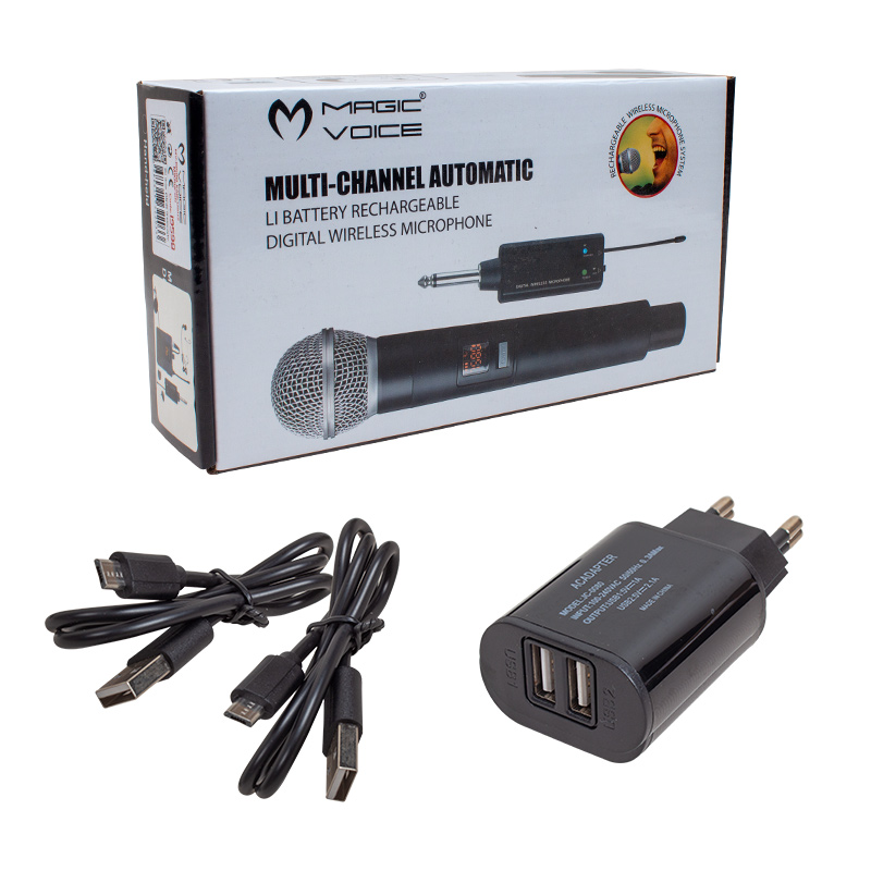 MAGICVOICE MV-19599 UHF KABLOSUZ YAKA MİKROFON (4812) MAGICVOICE MV-19599 UHF KABLOSUZ YAKA MİKROFON (4812)