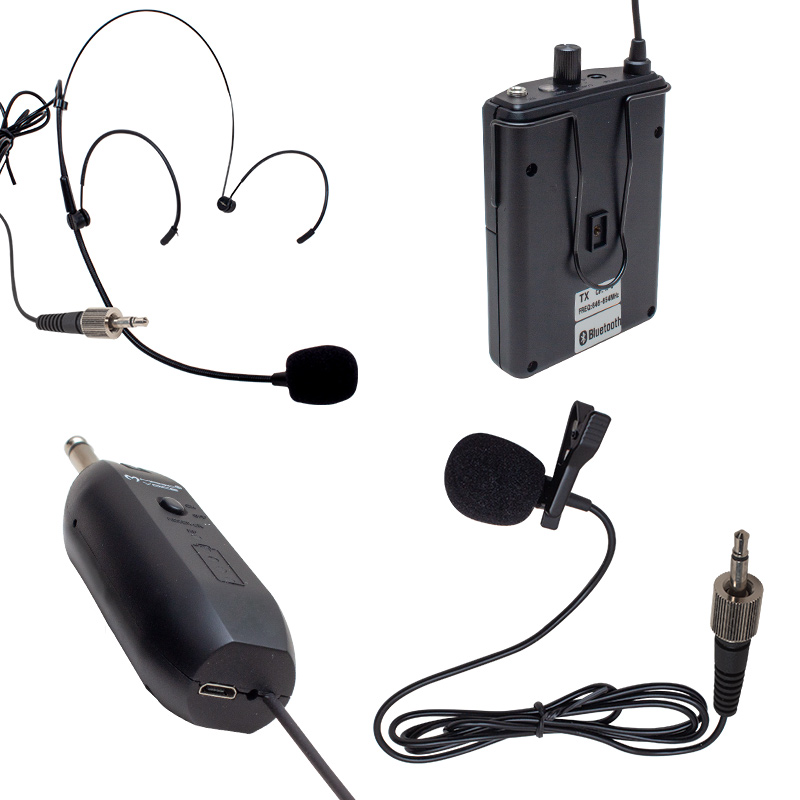 MAGICVOICE MV-19601 UHF KABLOSUZ BLUETOOTH YAKA MİKROFON (4812)