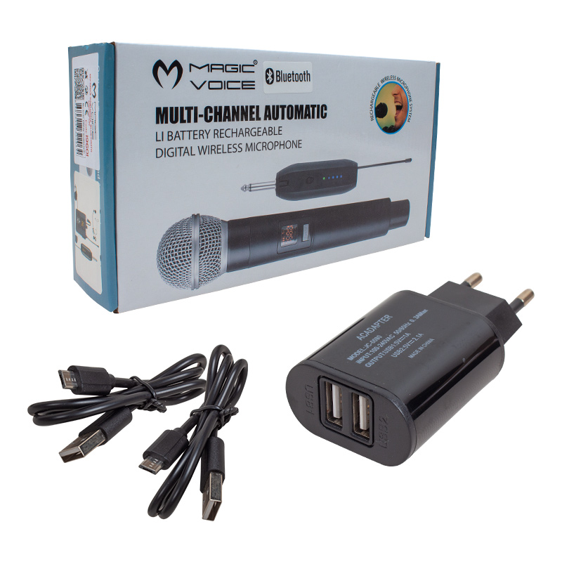 MAGICVOICE MV-19601 UHF KABLOSUZ BLUETOOTH YAKA MİKROFON (4812) MAGICVOICE MV-19601 UHF KABLOSUZ BLUETOOTH YAKA MİKROFON (4812)