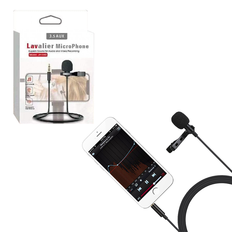MAGICVOICE JH-043 3.5 MM GİRİŞLİ KABLOLU YOUTUBER YAKA MİKROFON (4812) MAGICVOICE JH-043 3.5 MM GİRİŞLİ KABLOLU YOUTUBER YAKA MİKROFON (4812)