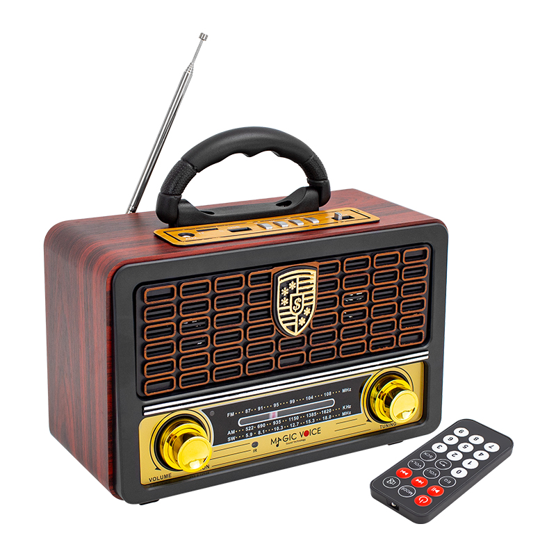 MAGICVOICE MV-110BT USB/SD/FM/BLUETOOTH DESTEKLİ NOSTALJİK RADYO (4812)