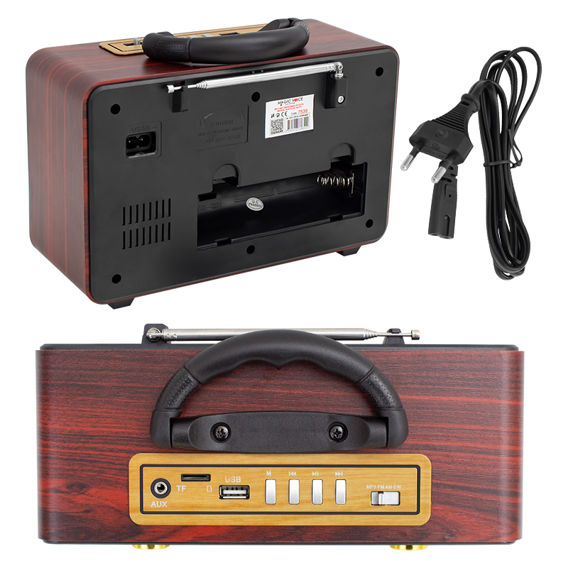MAGICVOICE MV-110BT USB/SD/FM/BLUETOOTH DESTEKLİ NOSTALJİK RADYO (4812)