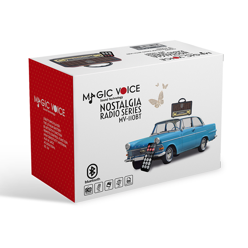 MAGICVOICE MV-110BT USB/SD/FM/BLUETOOTH DESTEKLİ NOSTALJİK RADYO (4812) MAGICVOICE MV-110BT USB/SD/FM/BLUETOOTH DESTEKLİ NOSTALJİK RADYO (4812)