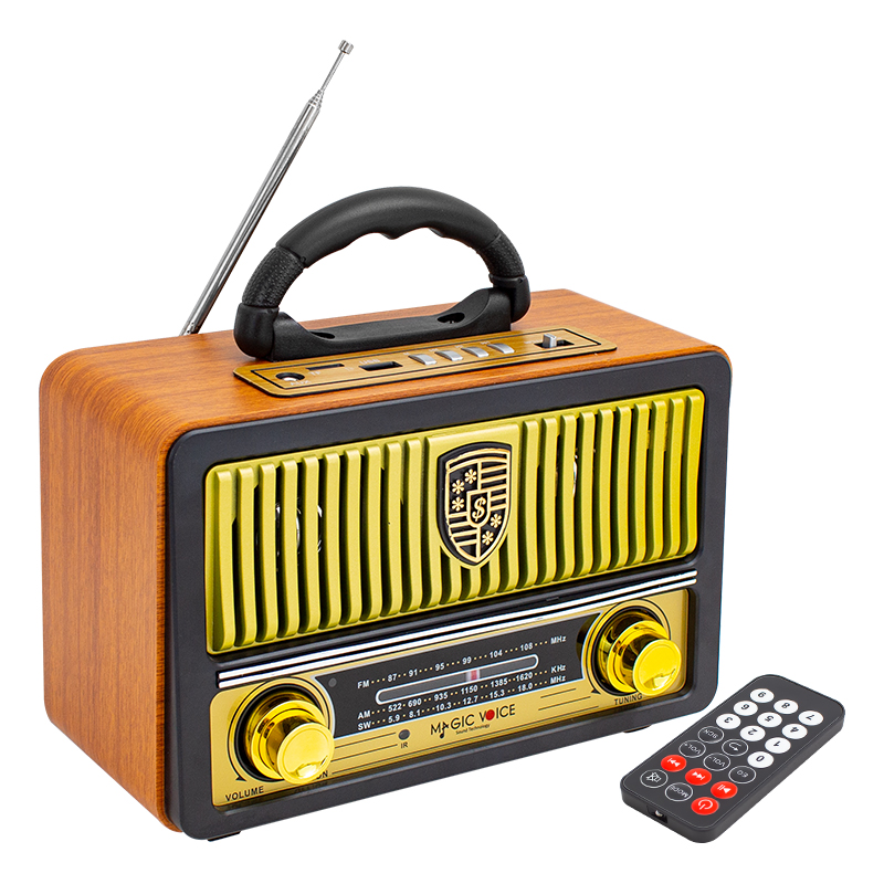 MAGICVOICE MV-112BT USB/SD/FM/BLUETOOTH DESTEKLİ NOSTALJİK RADYO (4812)