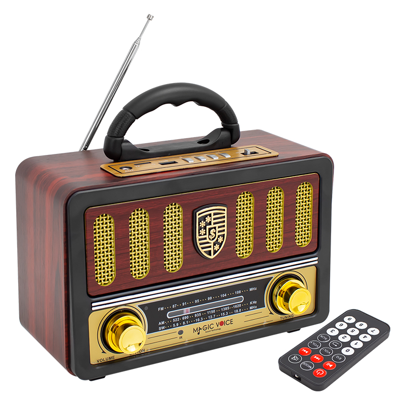MAGICVOICE MV-114BT USB/SD/FM/BLUETOOTH DESTEKLİ TEK HOP LU NOSTALJİK RADYO (4812)