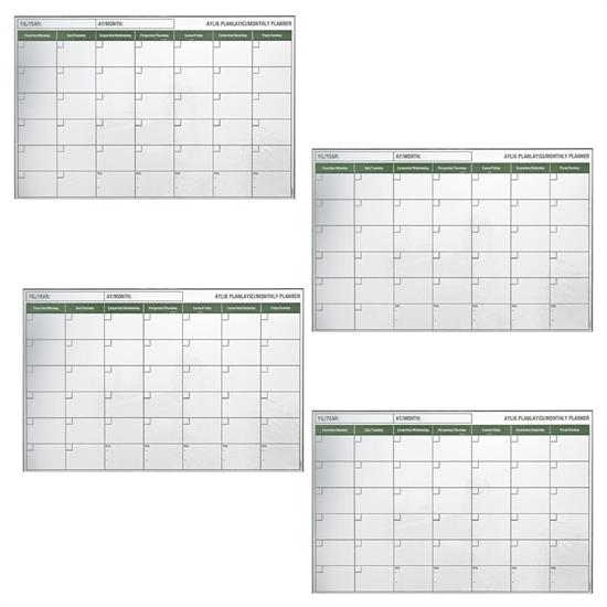 Manyetik Yapışkanlı Bir Aylık Program Planlayıcı Takvim 85x56 cm (4812) Manyetik Yapışkanlı Bir Aylık Program Planlayıcı Takvim 85x56 cm (4812)