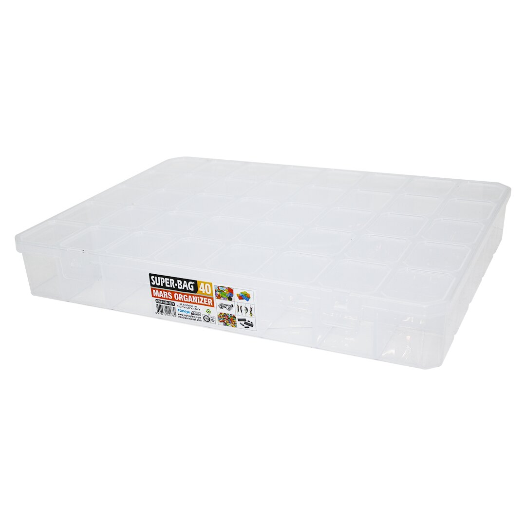 MARS 40 BÖLMELİ ŞEFFAF ORGANİZER BOX (4812)