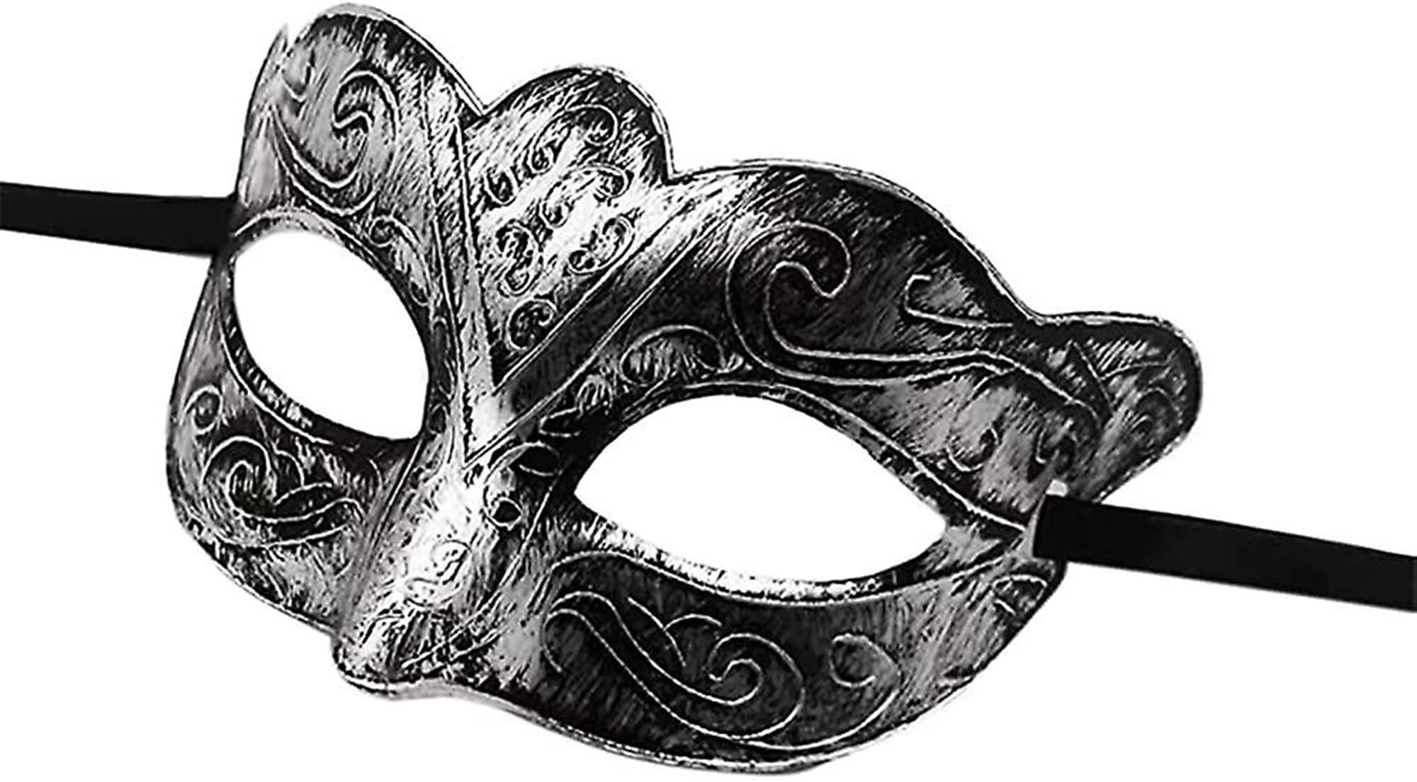 Maskeli Balo Antik Gri Gümüş Eskitilmiş Maske Balo Venedik (4812) Maskeli Balo Antik Gri Gümüş Eskitilmiş Maske Balo Venedik (4812)