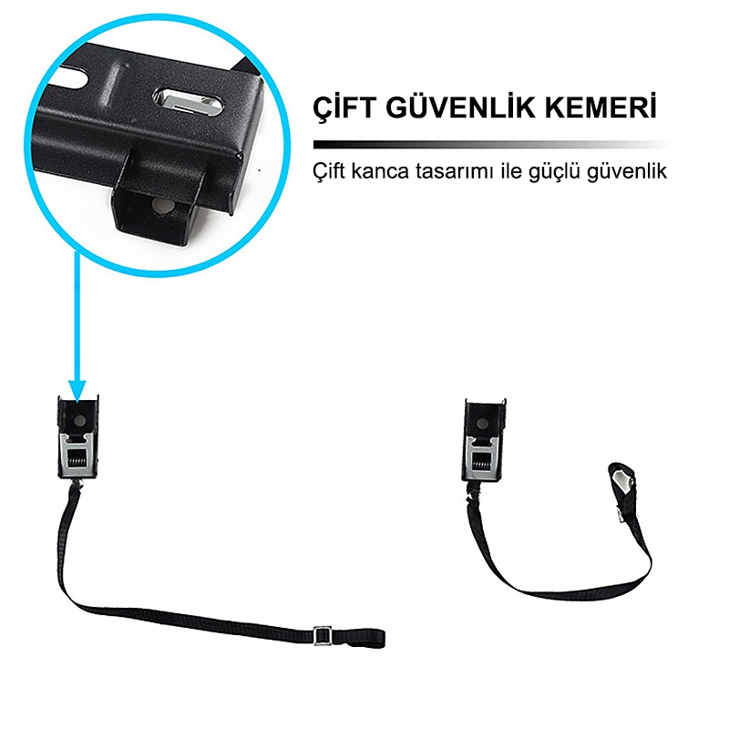 32-80 GÜVENLİK KEMERLİ LCD-LED TV DUVAR ASKI APARATI (4812)