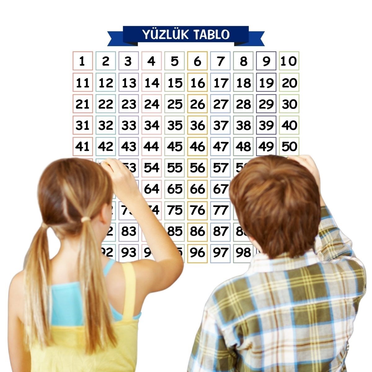 Matematik Öğreten Yüzlük Tablo Duvarda İz Bırakmaz Akıllı Kağıt Yapışkansız Statik 60x60 cm (4812) Matematik Öğreten Yüzlük Tablo Duvarda İz Bırakmaz Akıllı Kağıt Yapışkansız Statik 60x60 cm (4812)