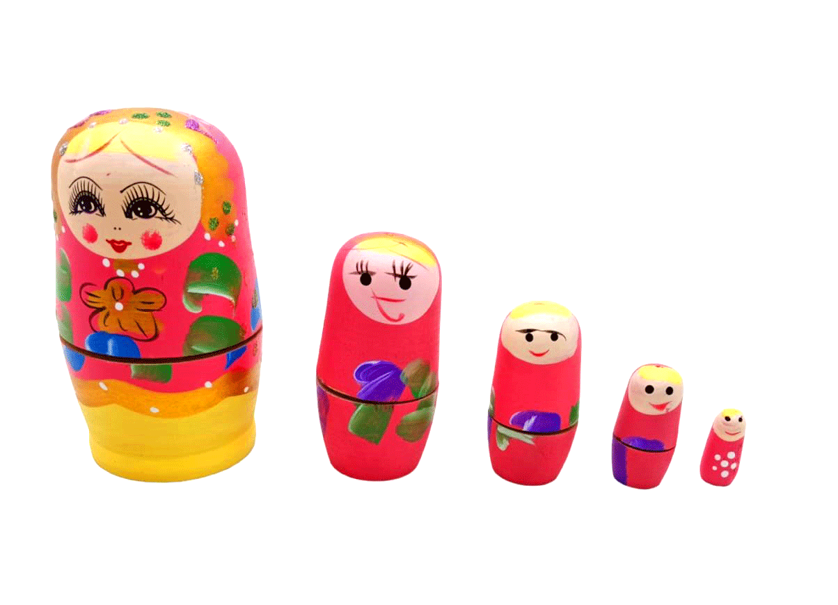 MATRUŞKA 5Lİ AHŞAP (4812)