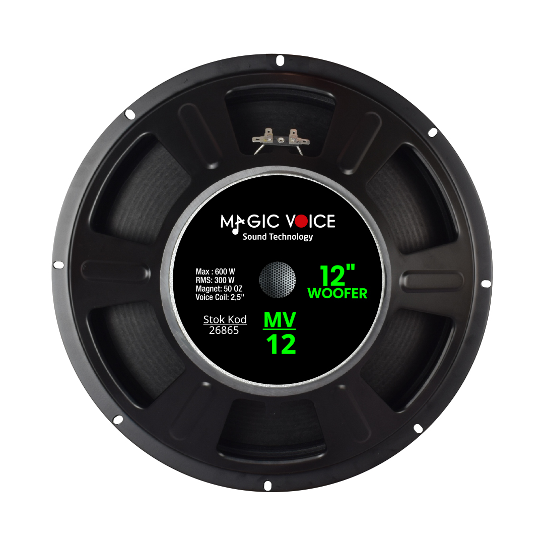 MAX 600W / RMS 300 WATT 12 30 CM WOOFER YEDEK HOPARLÖR MV-12 (4812)