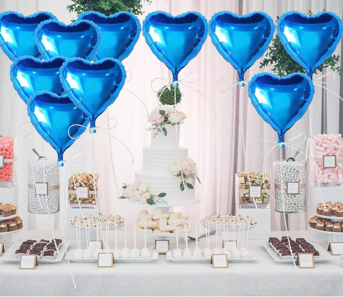 Metalize Parlak Mavi Kalp Şekilli Uçan Balon Folyo 18 inç 45 cm 25 Adet (4812) Metalize Parlak Mavi Kalp Şekilli Uçan Balon Folyo 18 inç 45 cm 25 Adet (4812)