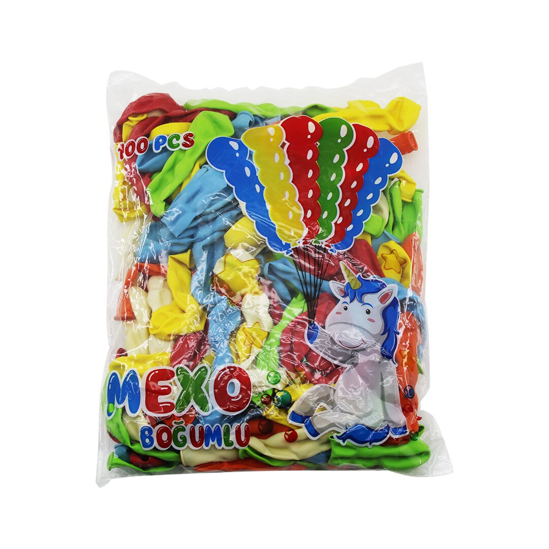 MEXO  BOĞUMLU  BALON  100PCS (4812)