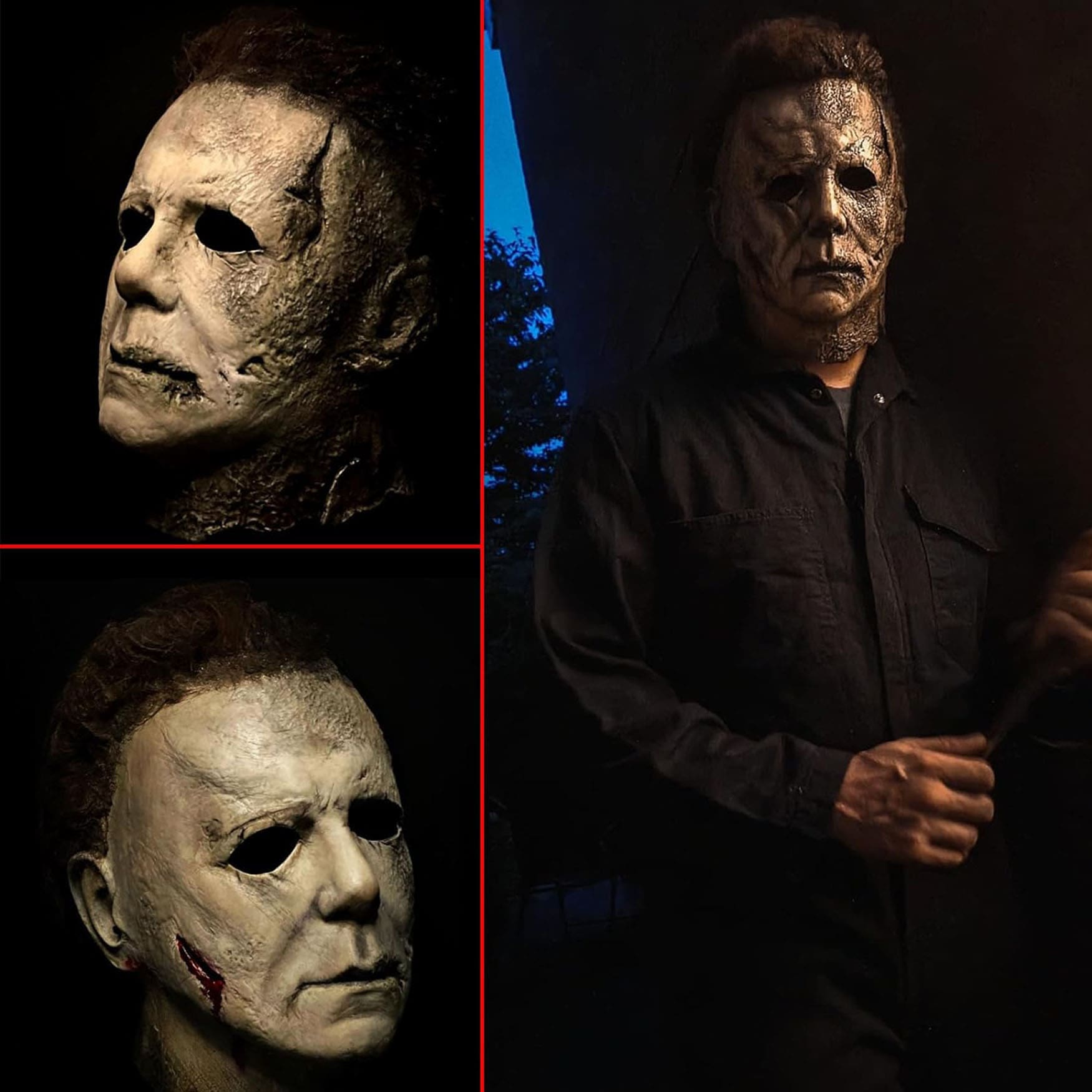 Michael Myers Lateks Maske - Michael Myers Et Maske Kafaya Tam Geçmeli (4812)