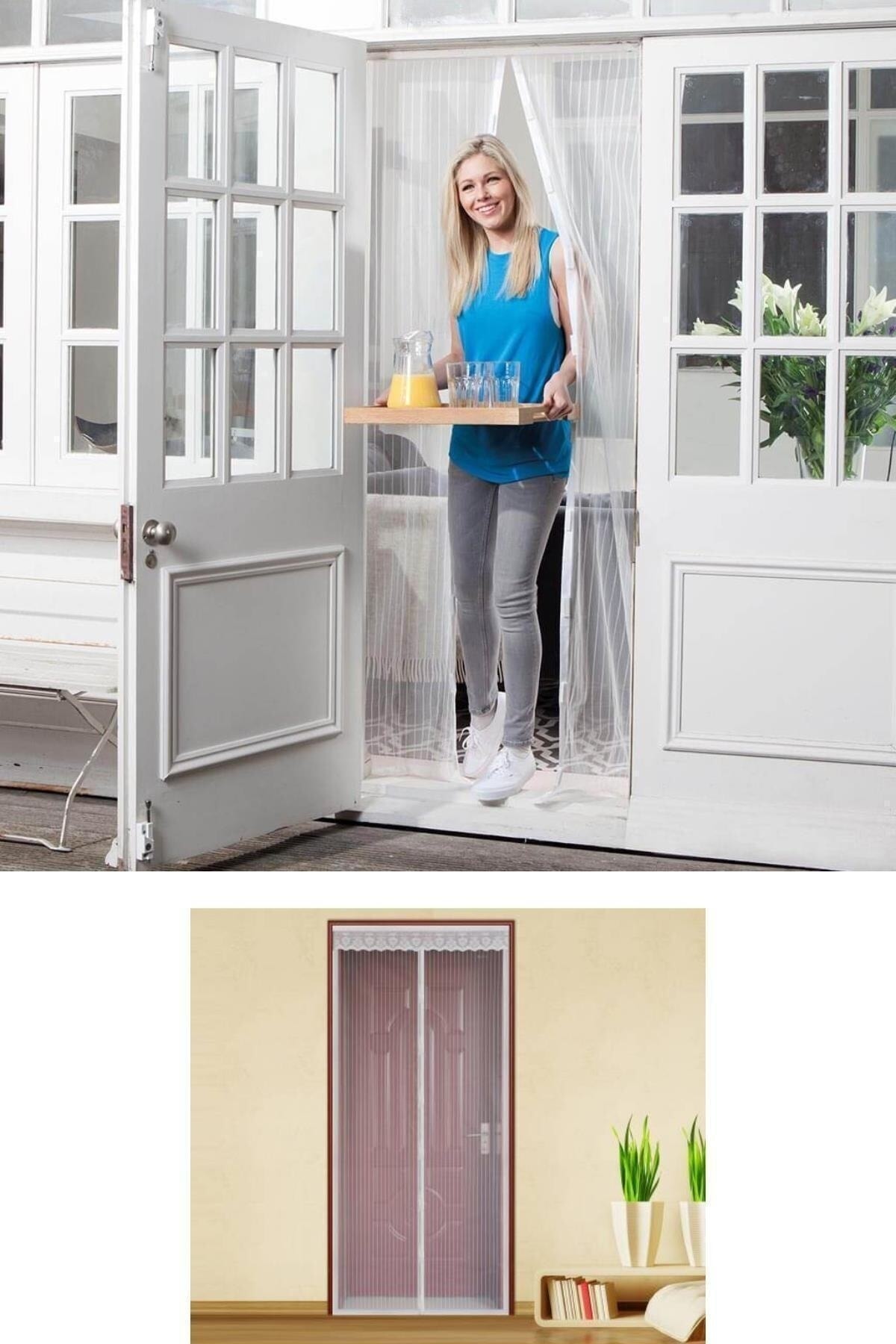 Mıknatıslı Kapı Sinekliği Tül Perde 105 x 205 cm (4812) Mıknatıslı Kapı Sinekliği Tül Perde 105 x 205 cm (4812)