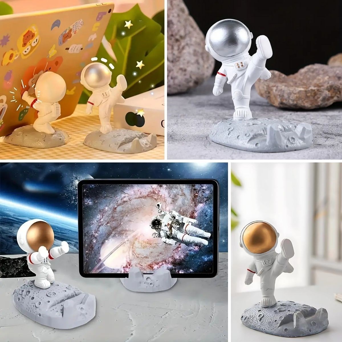 Mini Astronot Model Telefon ve Tablet Tutucu Standı (4812)