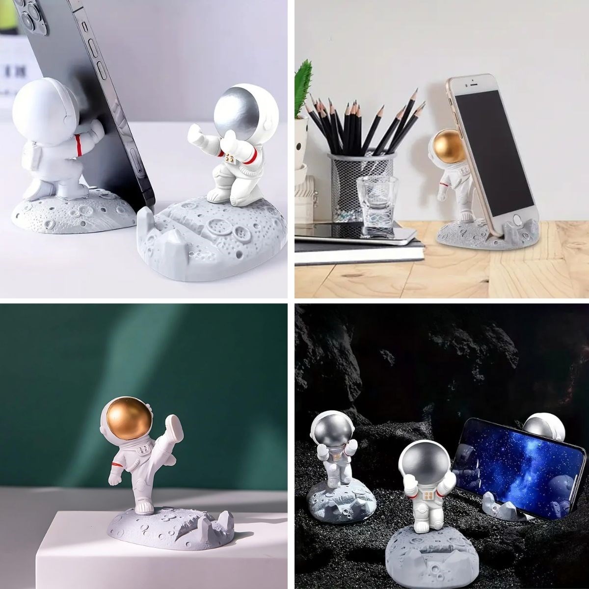 Mini Astronot Model Telefon ve Tablet Tutucu Standı (4812)