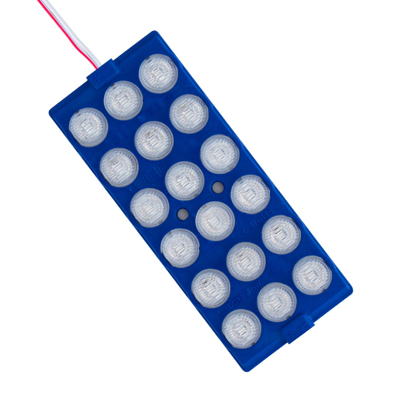 MODÜL LED 12V 6W MAVİ 18 LEDLİ YANIP SÖNEN 2Lİ PAKET 13960-2835 (FLAŞÖR) (4812)