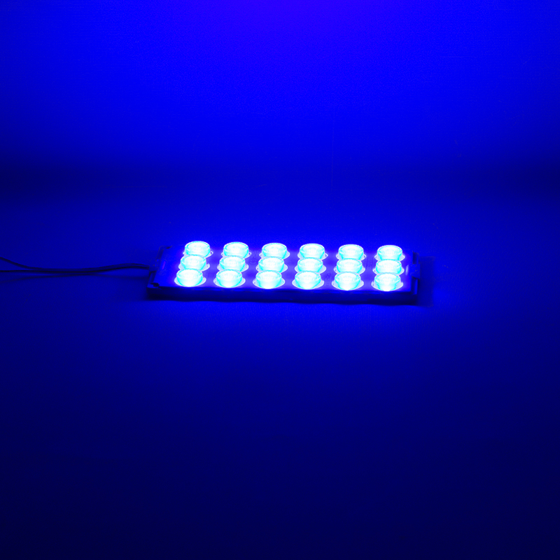 MODÜL LED 12V 6W MAVİ 18 LEDLİ YANIP SÖNEN 2Lİ PAKET 13960-2835 (FLAŞÖR) (4812)